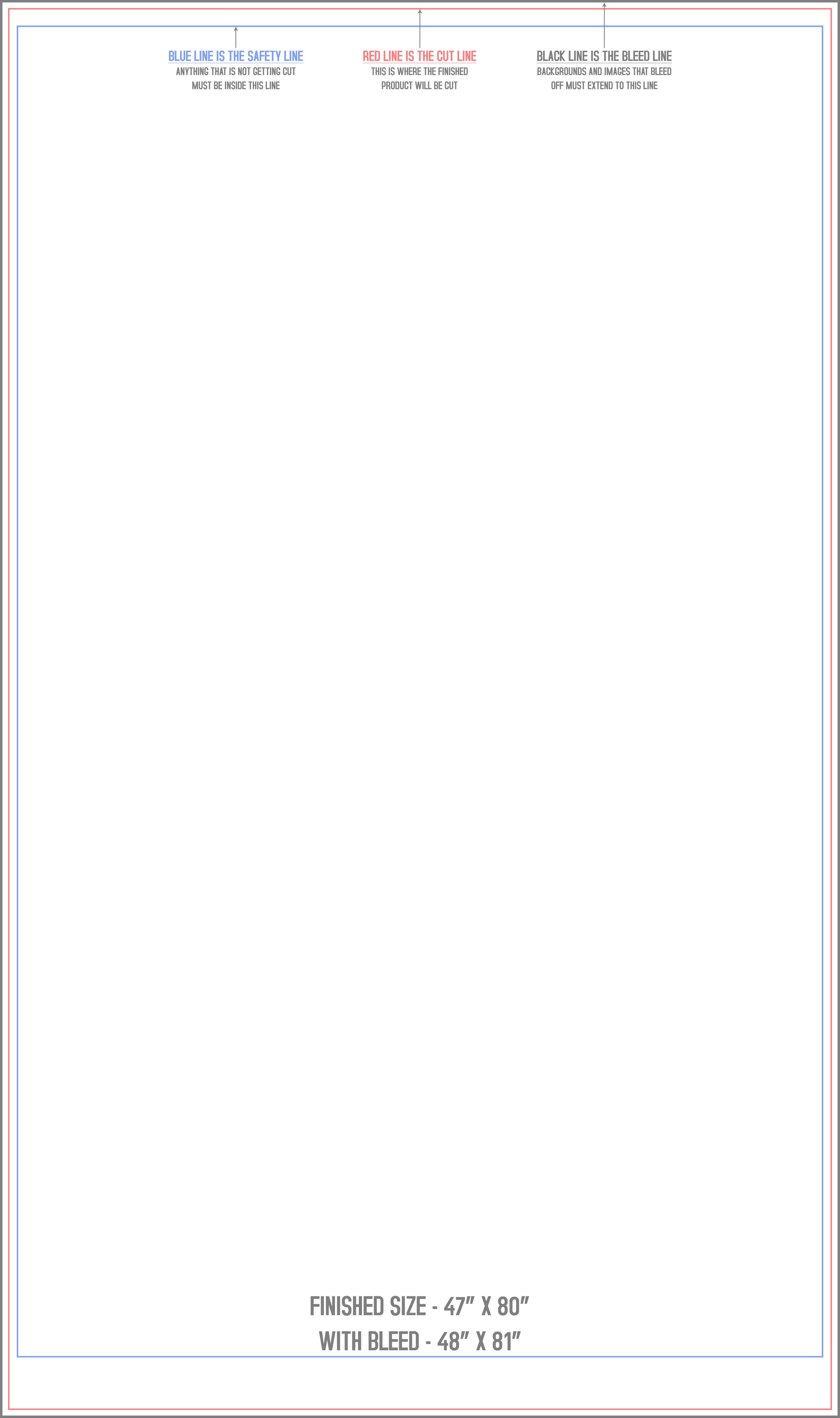 47 by 80 inch retractable banner trim bleed and safety template