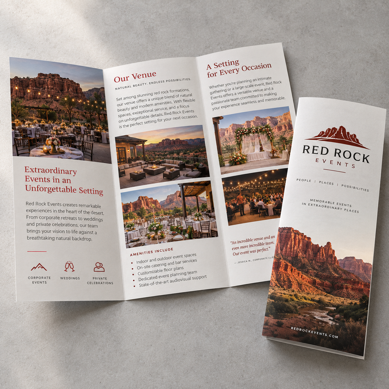 Flyers & folded brochures — printed product samples