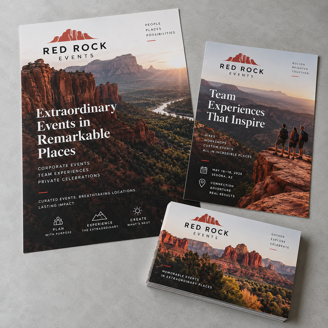 Postcards — printed product samples