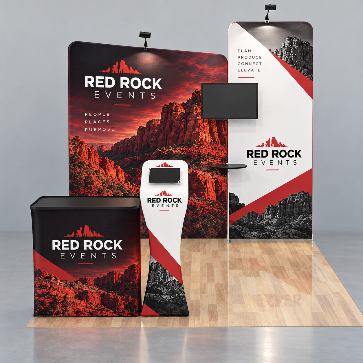 10x10ft Custom Booth 03 — custom print and display product