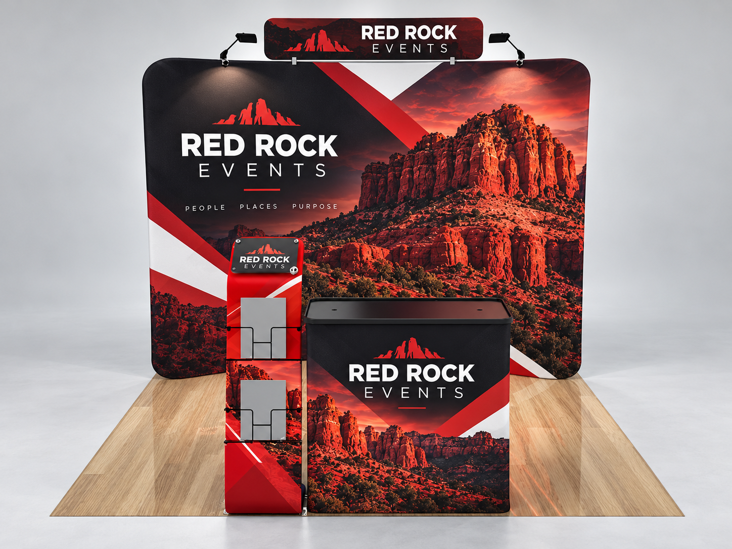 10x10ft Custom Booth 18 — custom print and display product