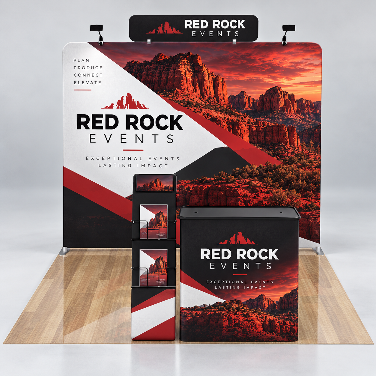 10x10ft Custom Booth 19 — custom print and display product