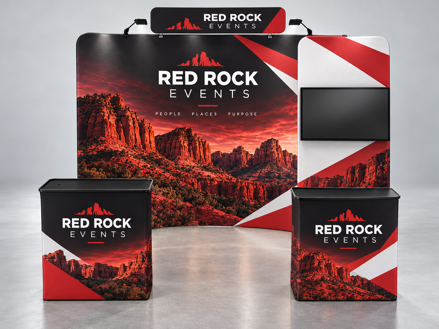 10x10ft Custom Booth 26 — custom print and display product
