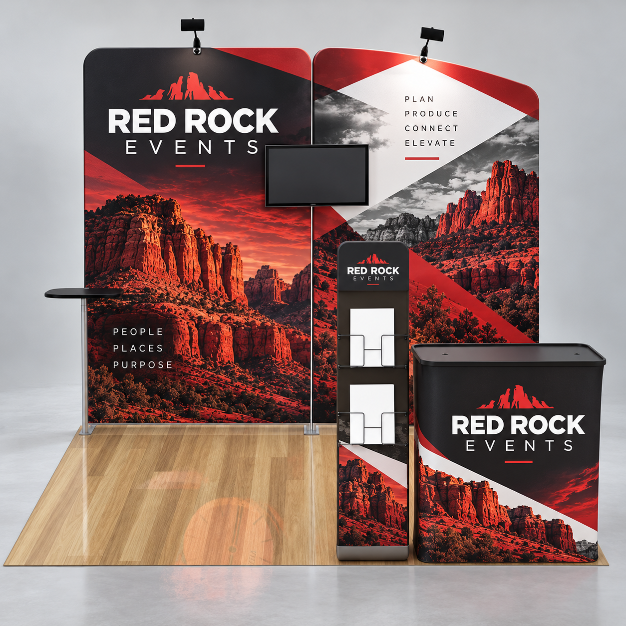 10x10ft Custom Booth A1 — custom print and display product