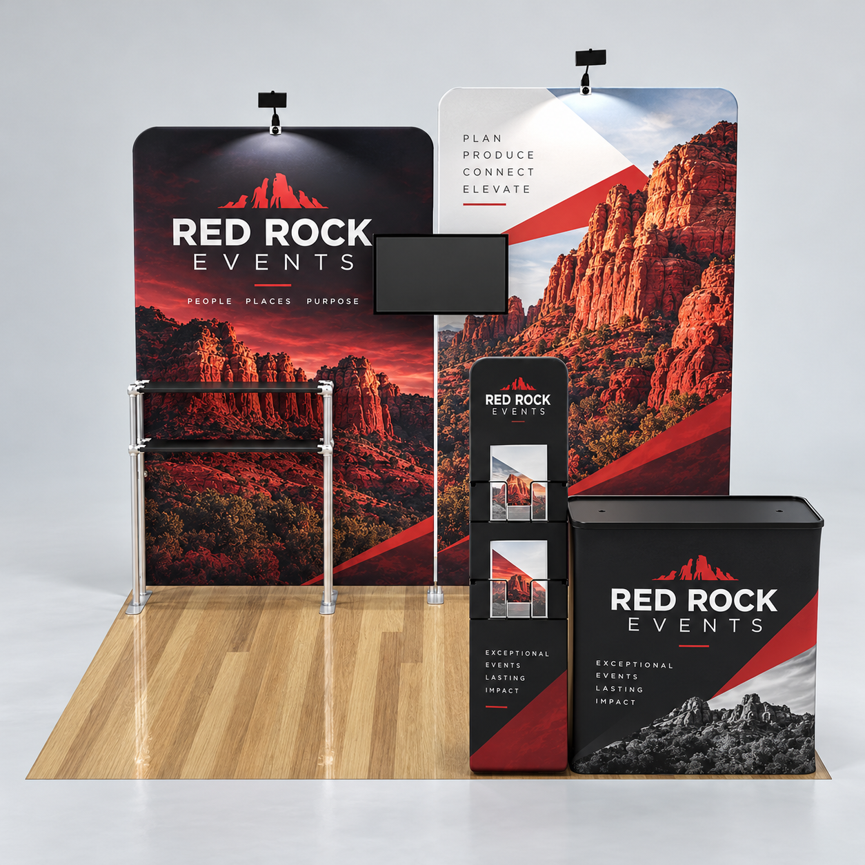 10x10ft Custom Booth B1 — custom print and display product