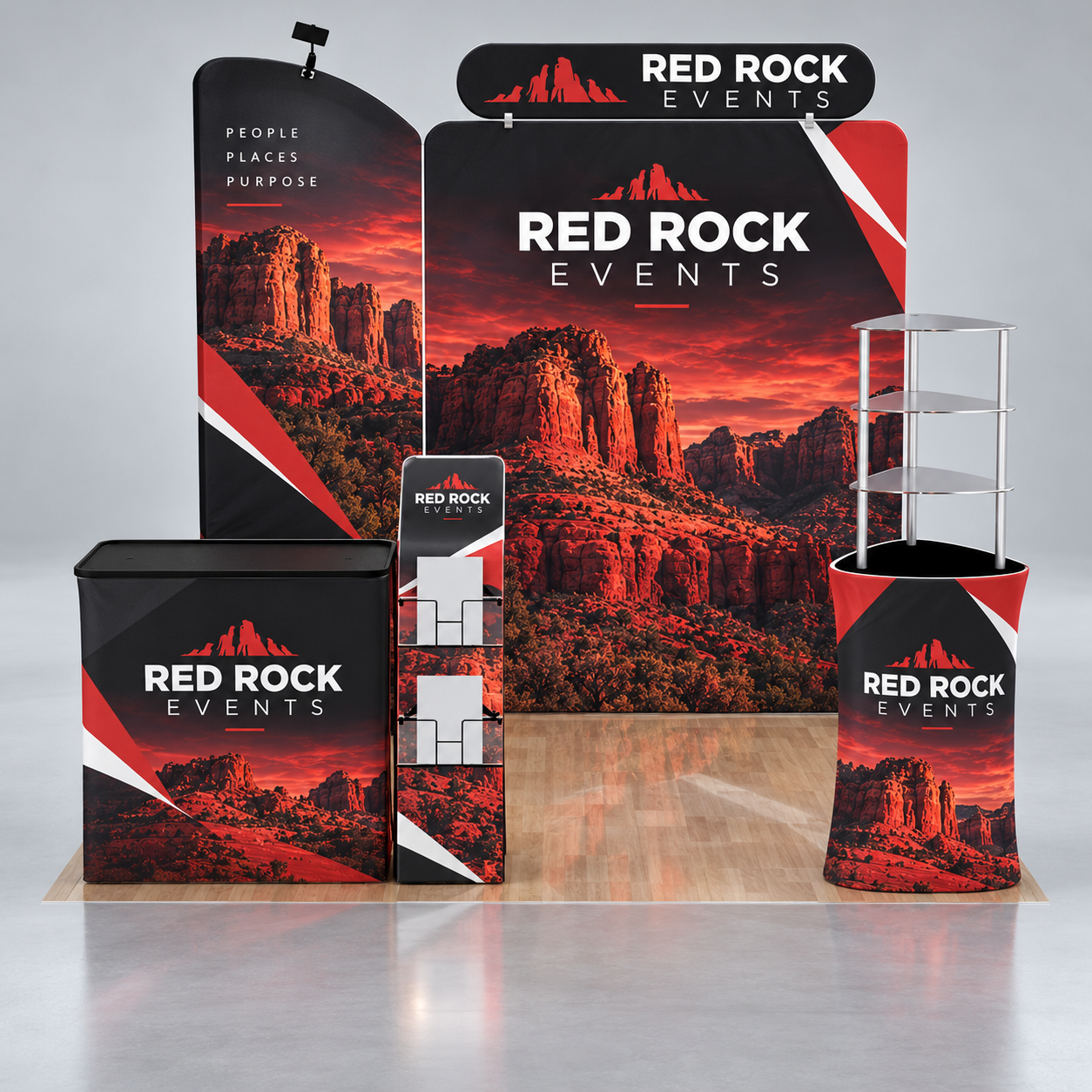 10x10ft Custom Booth C — custom print and display product