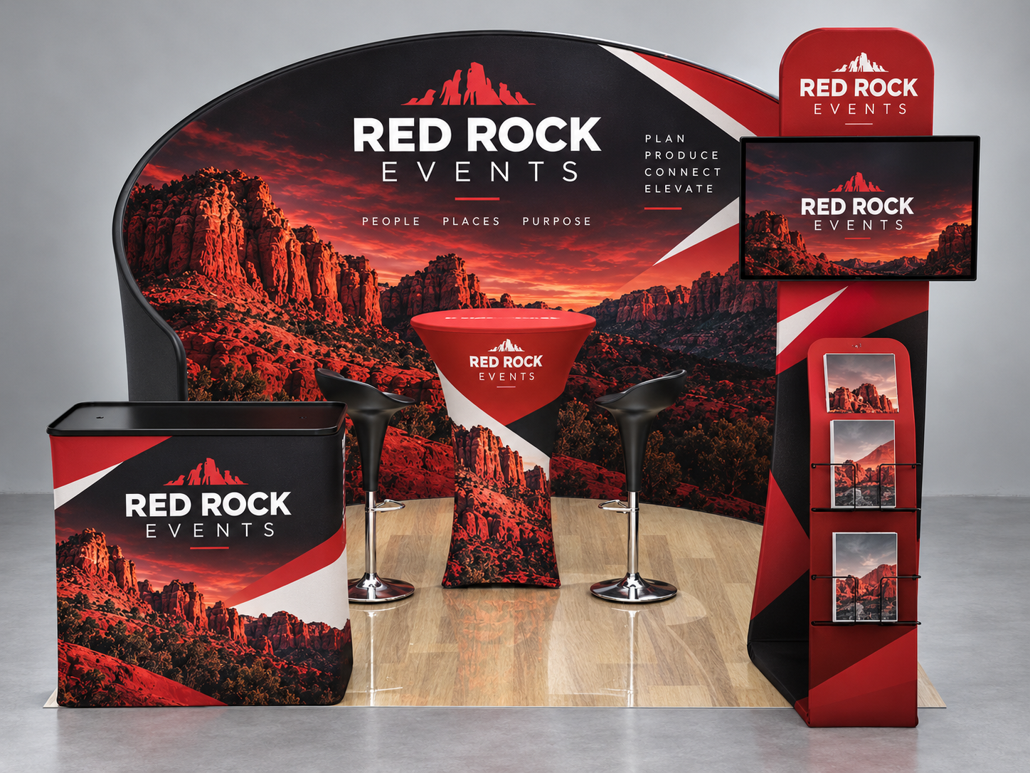10x10ft Custom Booth K — custom print and display product