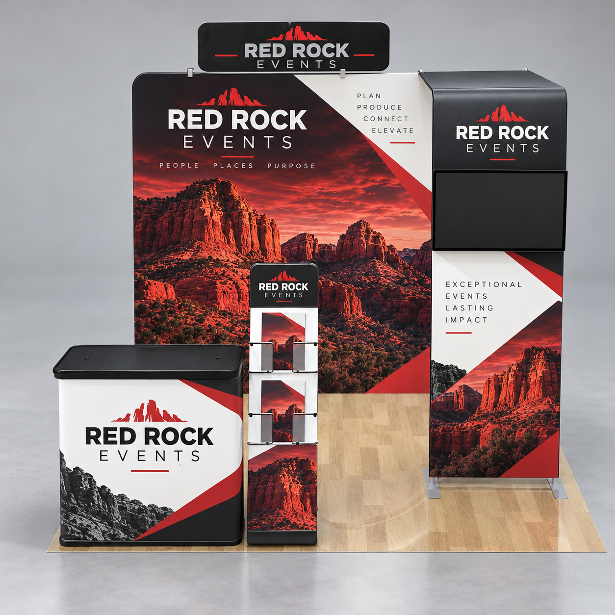 10x10ft Custom Booth M — custom print and display product