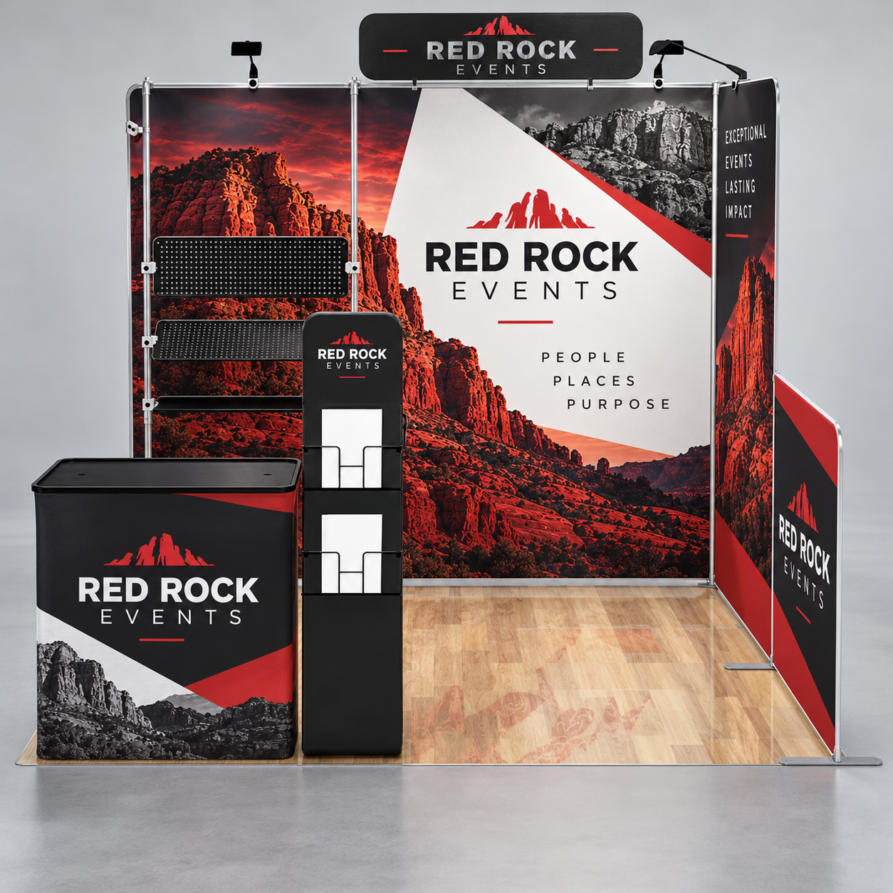 10x10ft Custom Booth O — custom print and display product