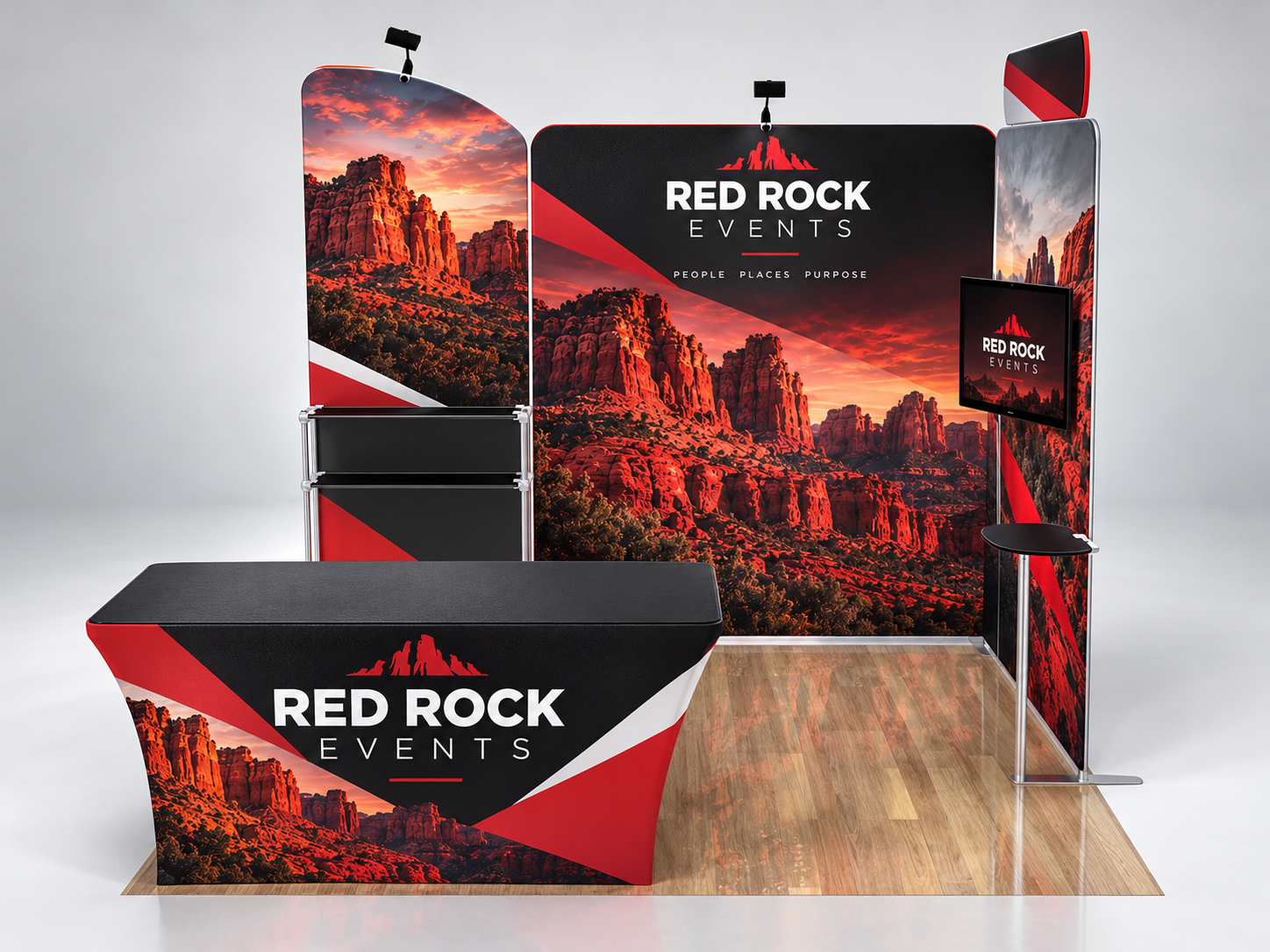 10x10ft Custom Booth U — custom print and display product
