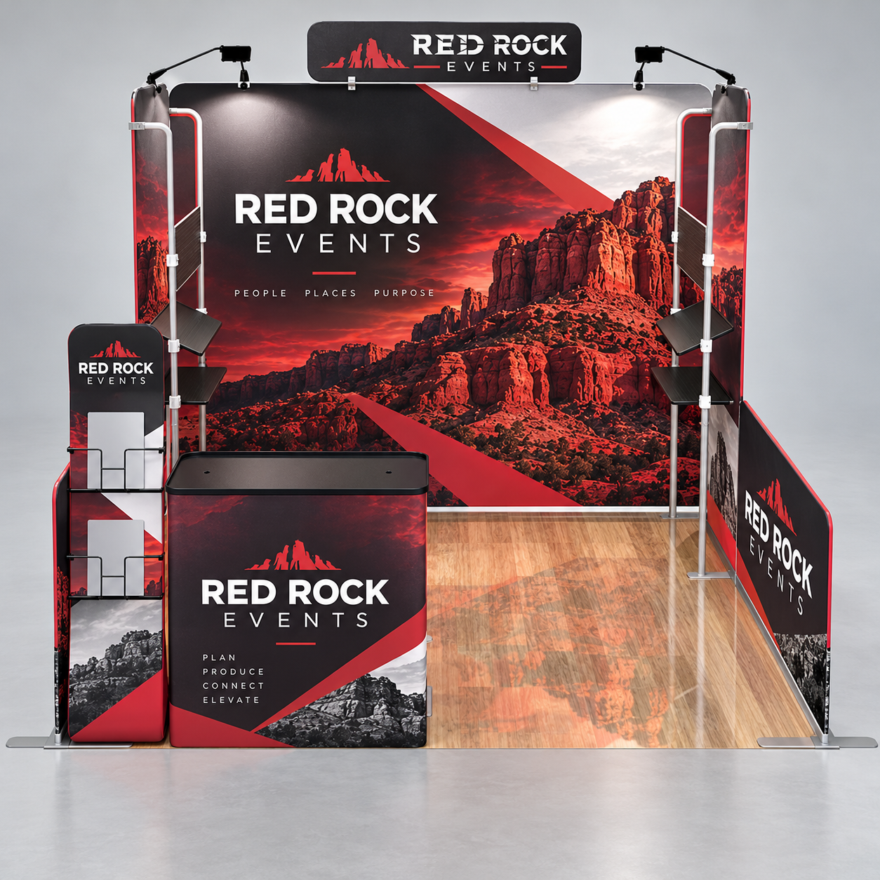10x10ft Custom Booth Y — custom print and display product