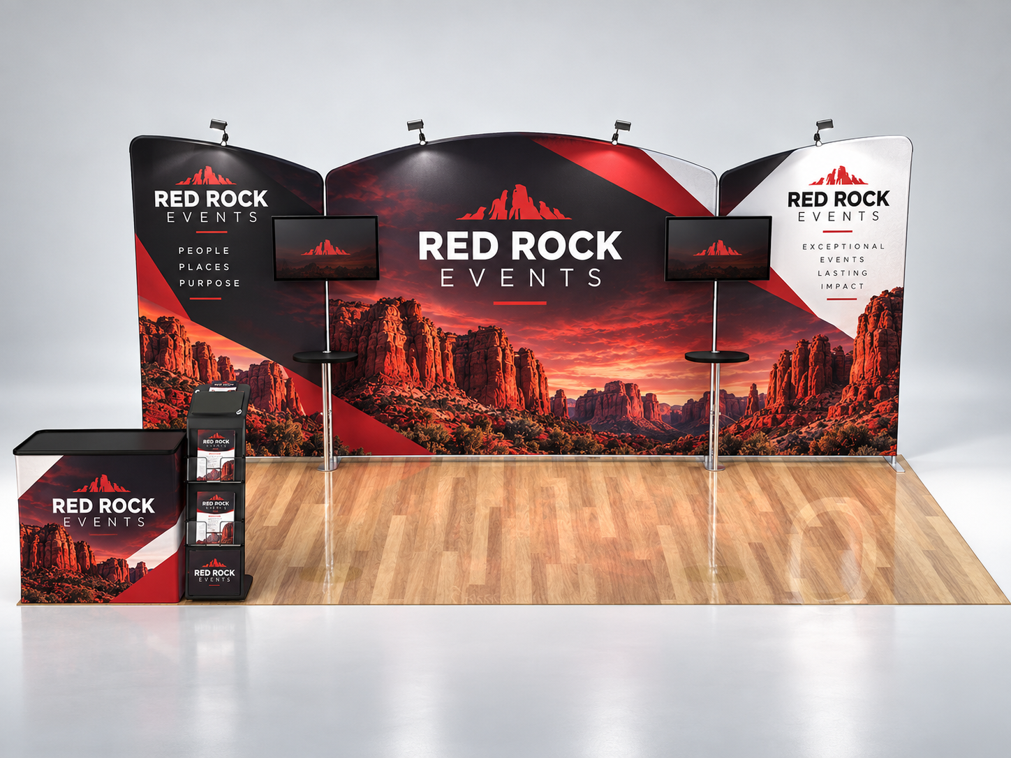10x20ft Custom Booth 02 — custom print and display product