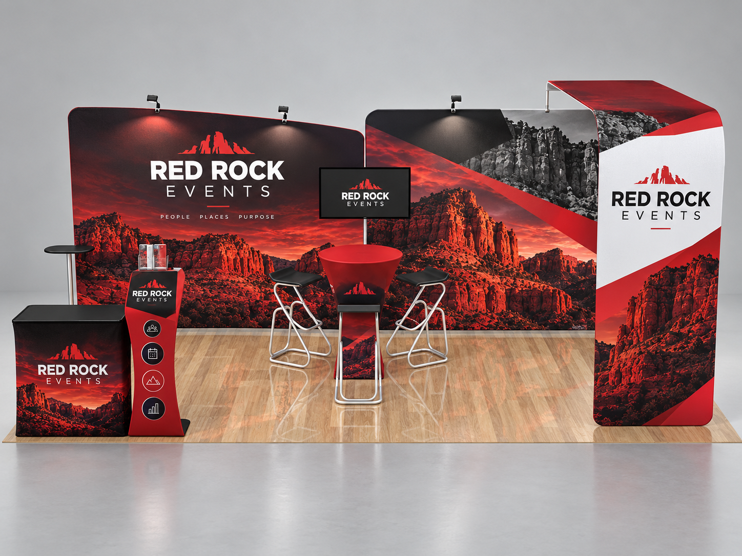 10x20ft Custom Booth 13 — custom print and display product