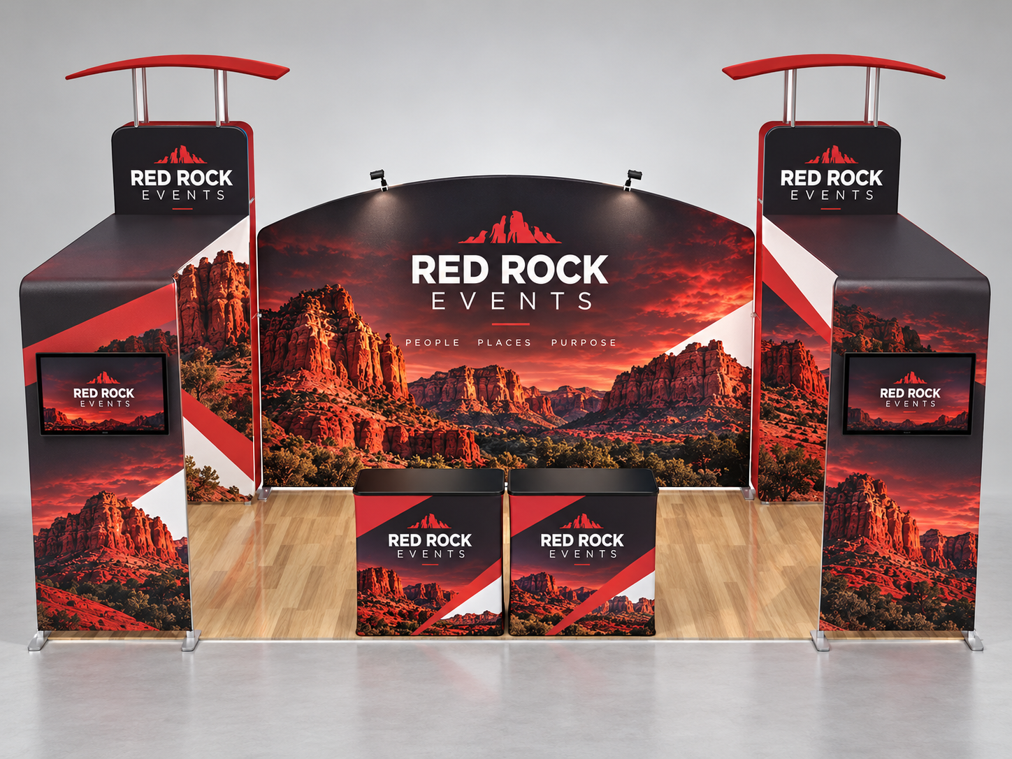 10x20ft Custom Booth 14 — custom print and display product