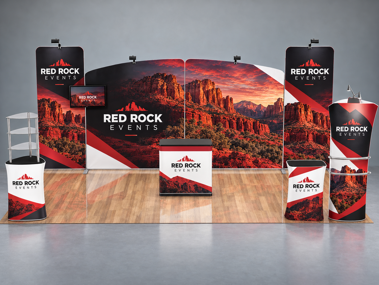 10x20ft Custom Booth G — custom print and display product