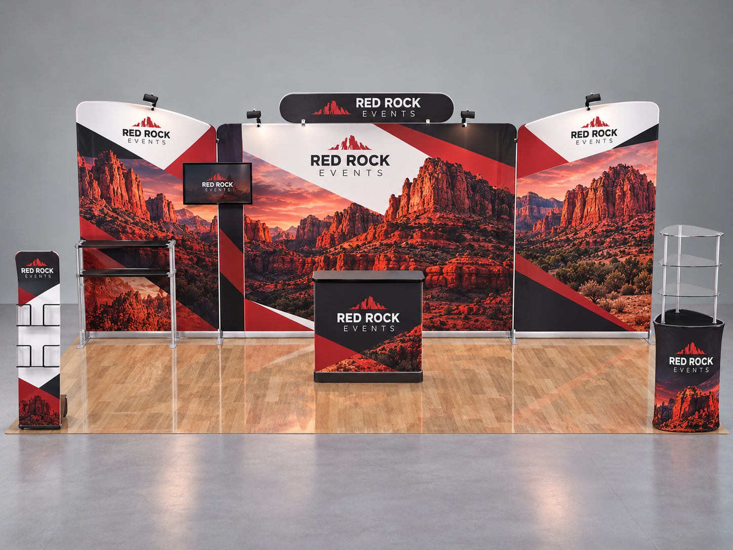 10x20ft Custom Booth H — custom print and display product