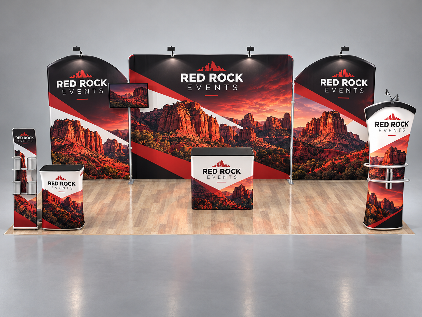 10x20ft Custom Booth J — custom print and display product