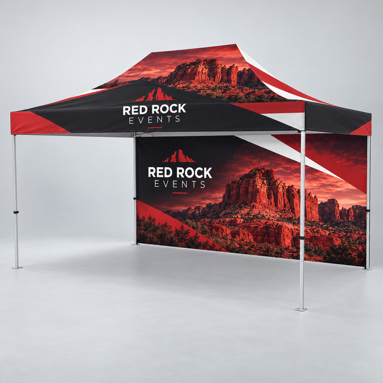 15ft Tent Full Wall — custom print and display product