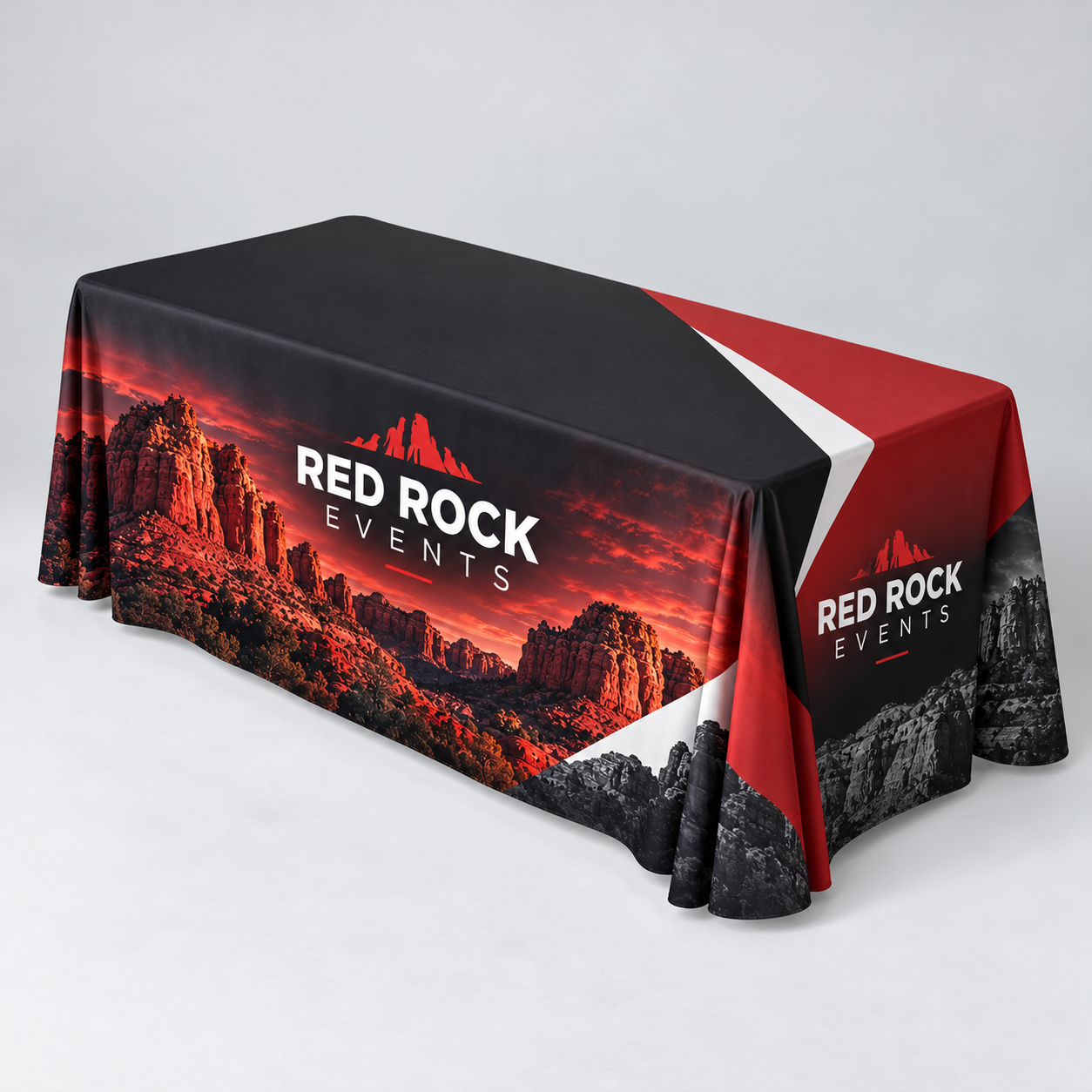 6' Table Throw — custom print and display product