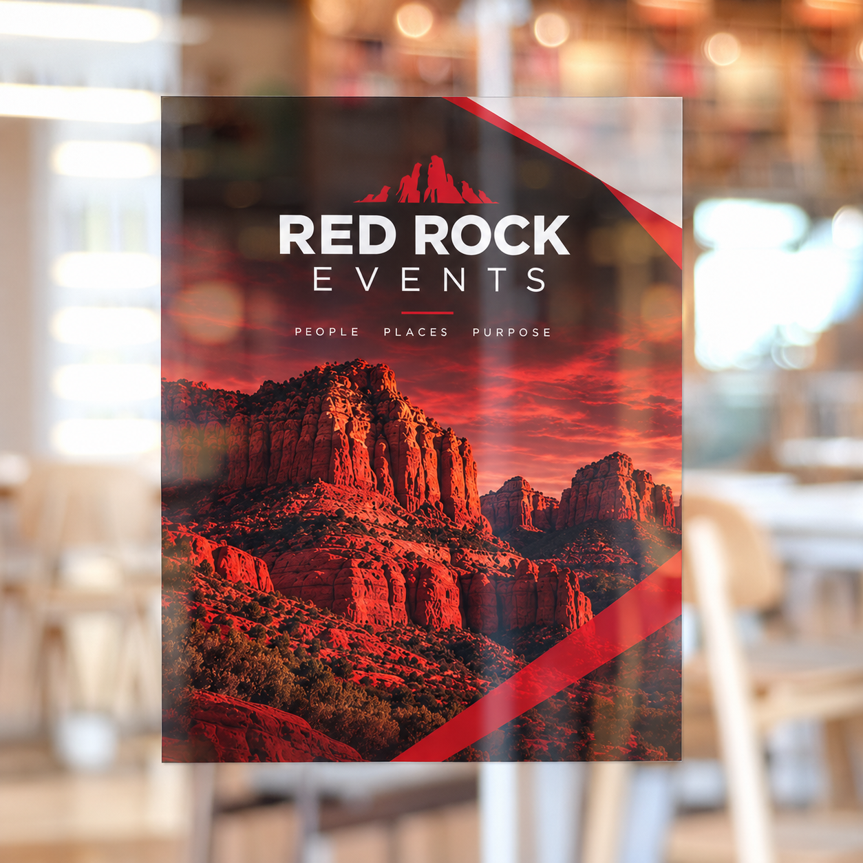 Adhesive Clear Vinyl — custom print and display product