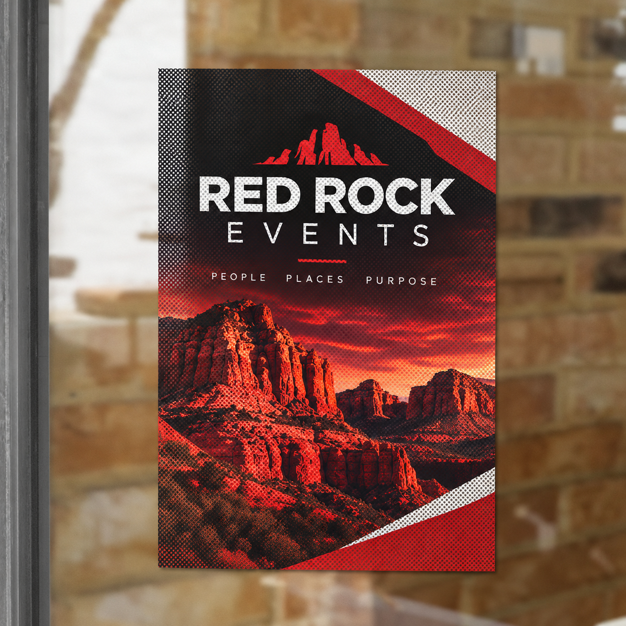 Adhesive Window Perf — custom print and display product