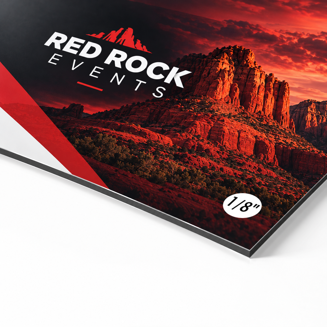 Aluminum Sandwich Board — custom print and display product