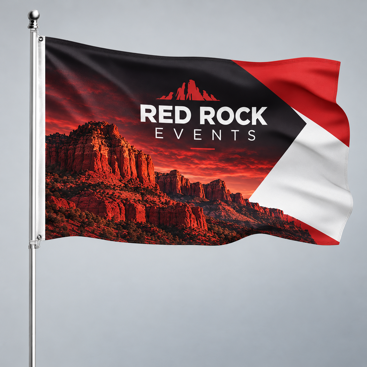 Custom Pole Flag — custom print and display product