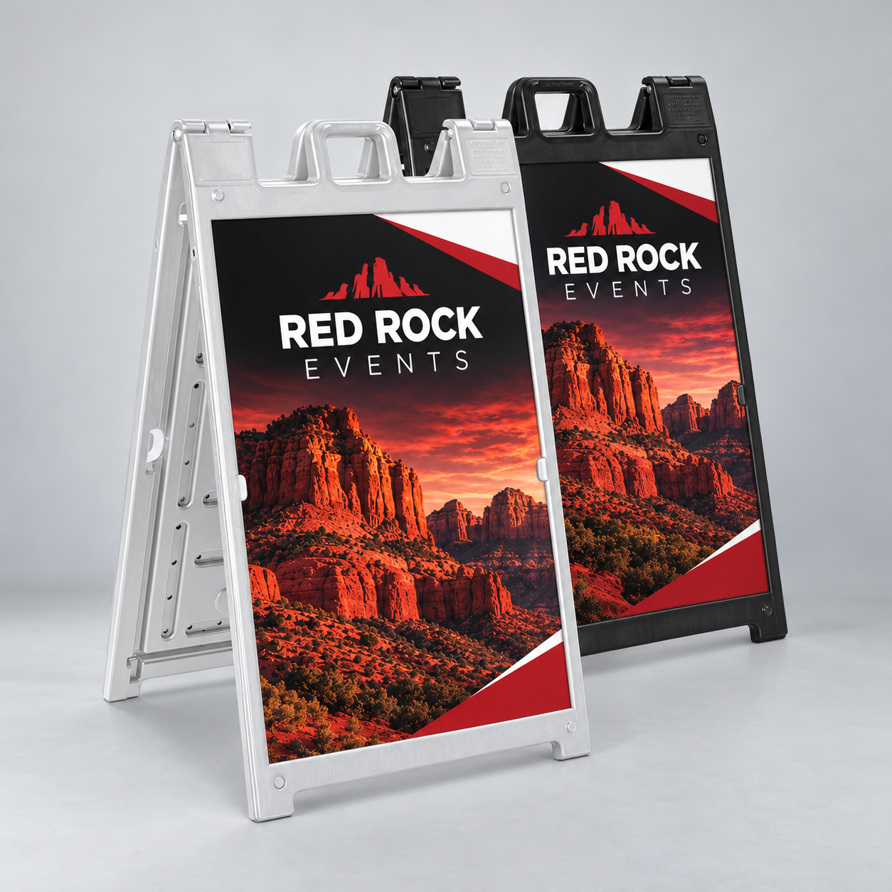 Deluxe Signicade — custom print and display product