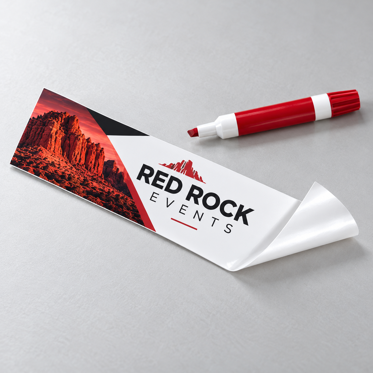 Dry Erase Adhesive Vinyl — custom print and display product
