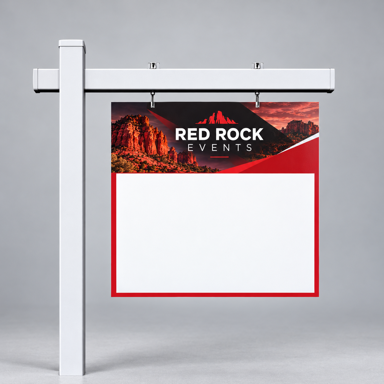 Dry Erase Aluminum Sandwich Board — custom print and display product