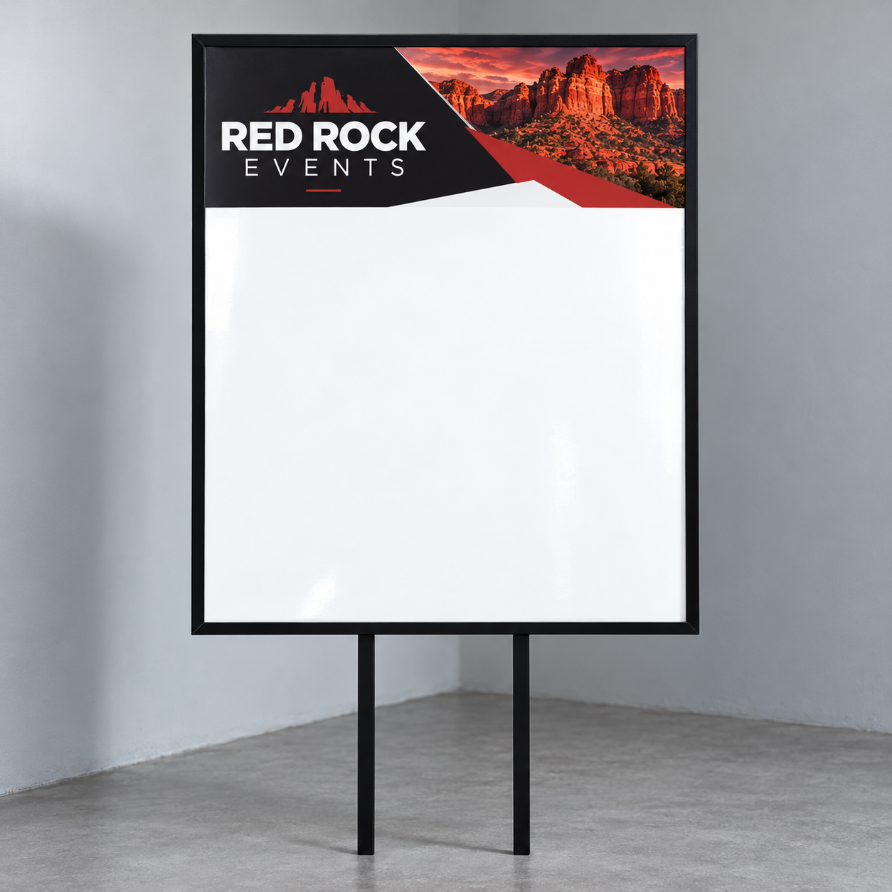 Dry Erase PVC Board — custom print and display product