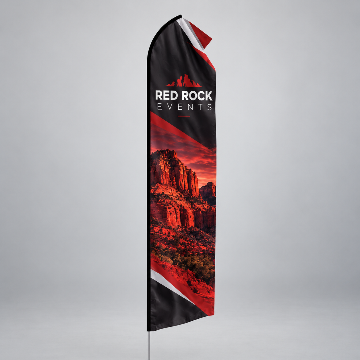 Econo Feather Flag — custom print and display product