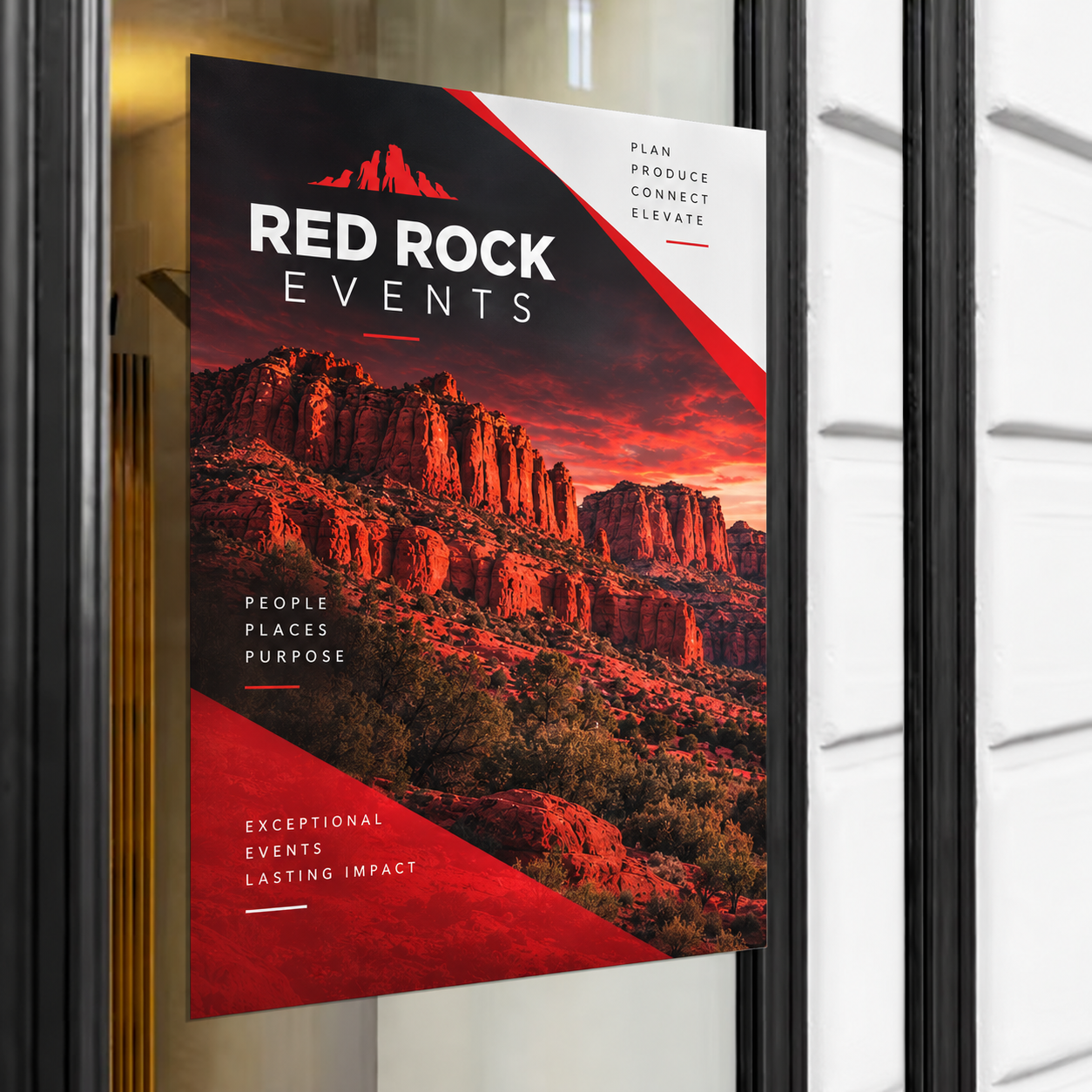 Premium Window Cling — custom print and display product