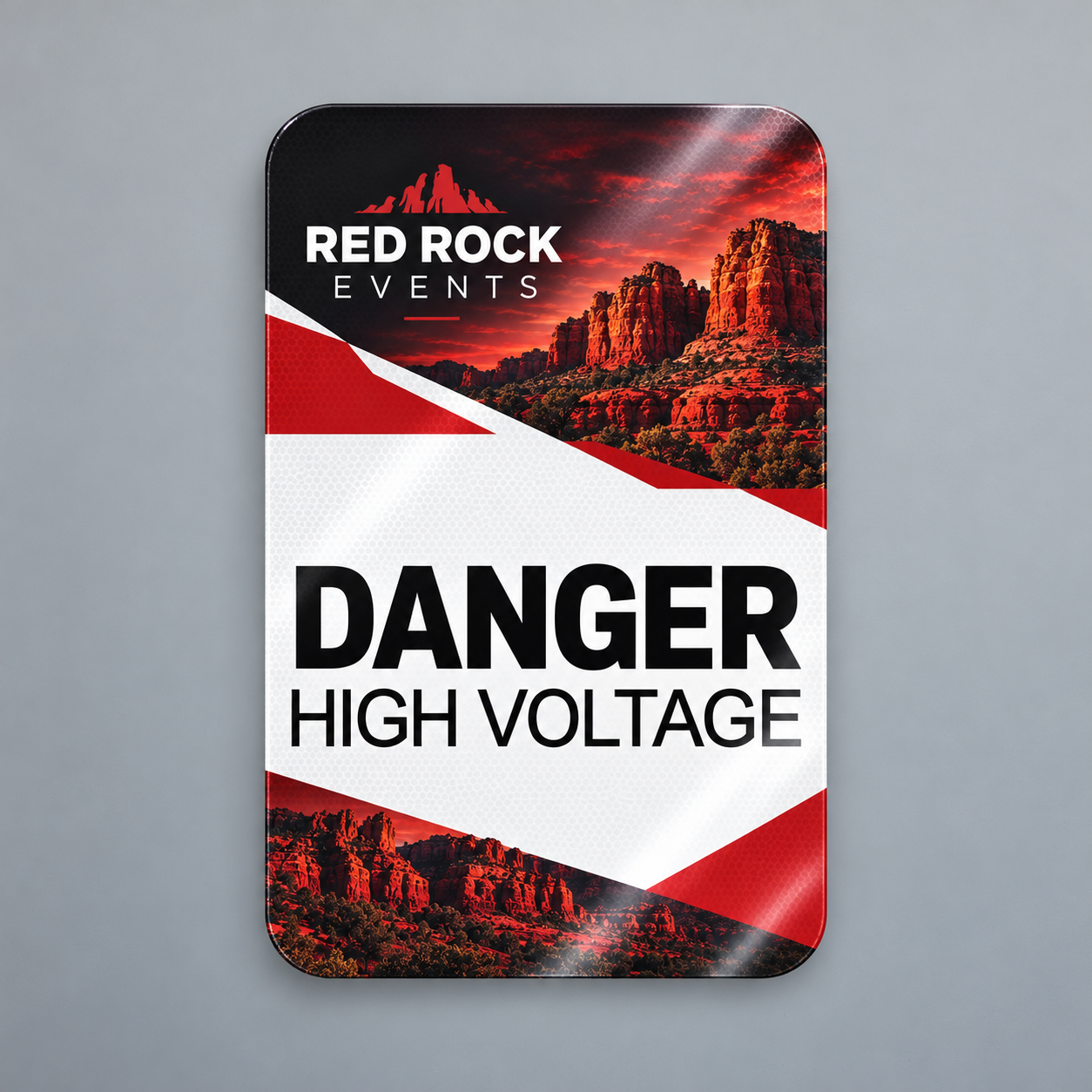 Reflective Aluminum Sign — custom print and display product