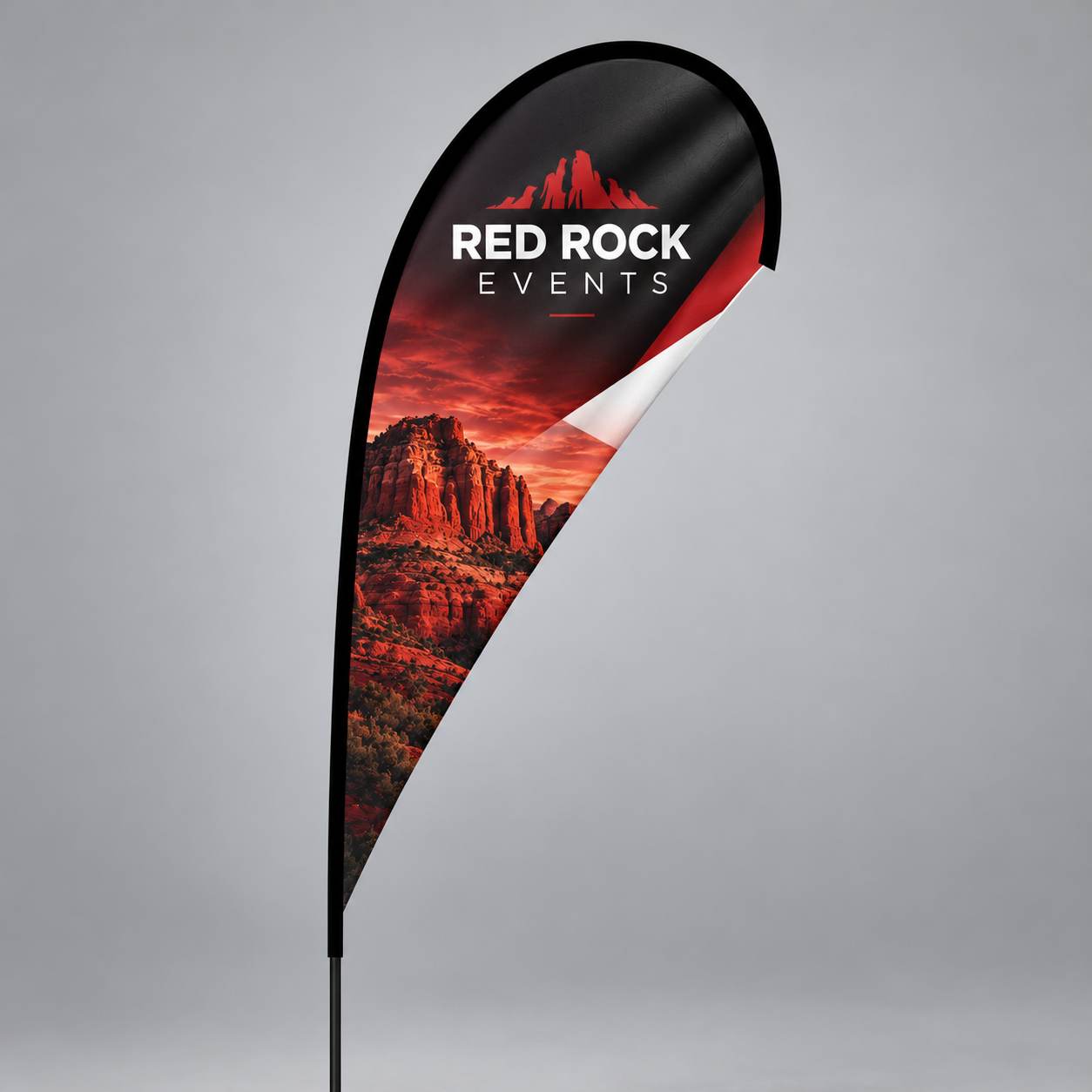 Teardrop Flag — custom print and display product