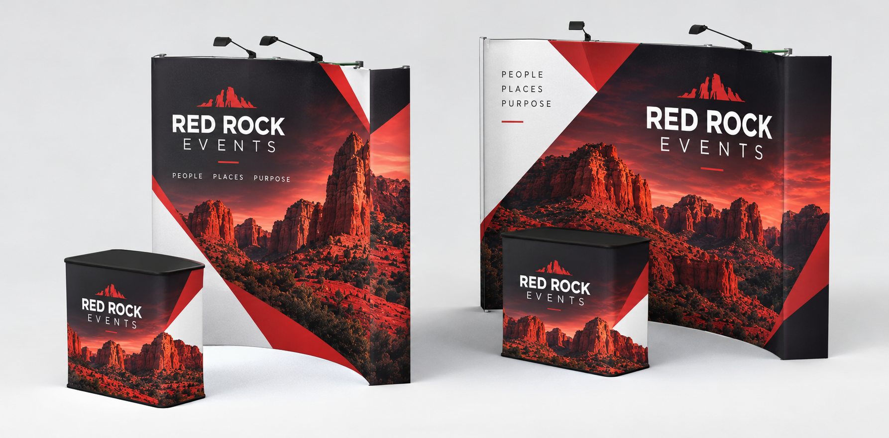 Velcro Fabric Pop Up Display - Curved — custom print and display product