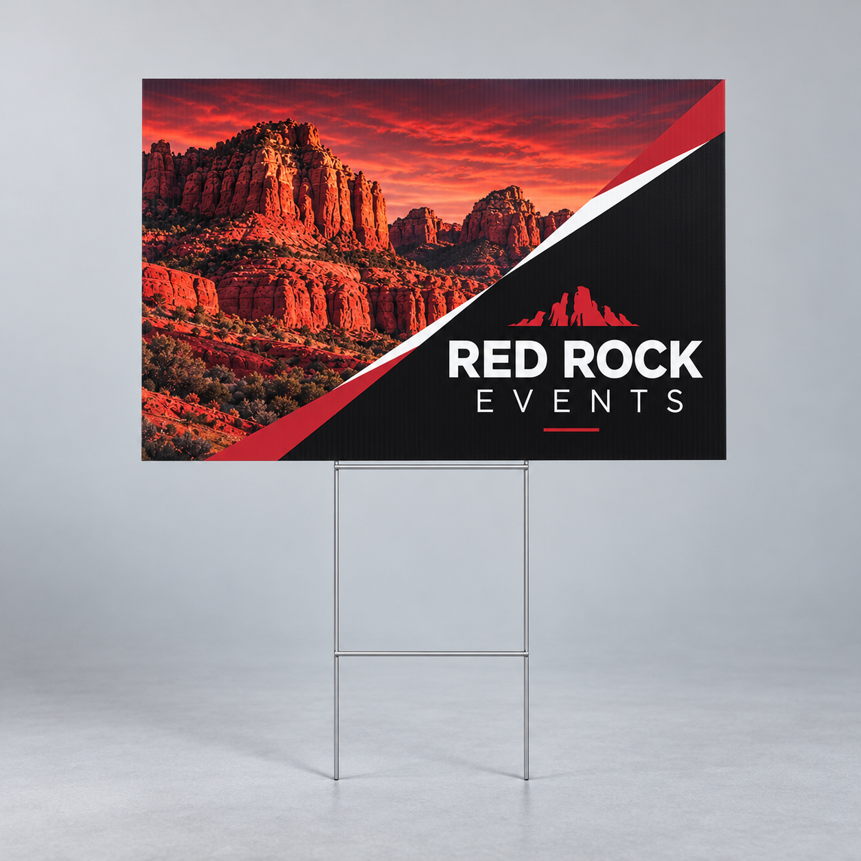 Yard Sign and H-Stake — custom print and display product